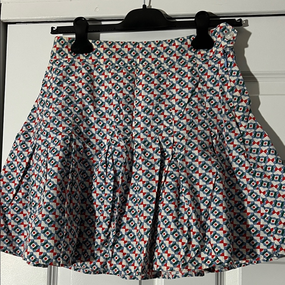 Maeve Multicolor Geometric Skater Skirt